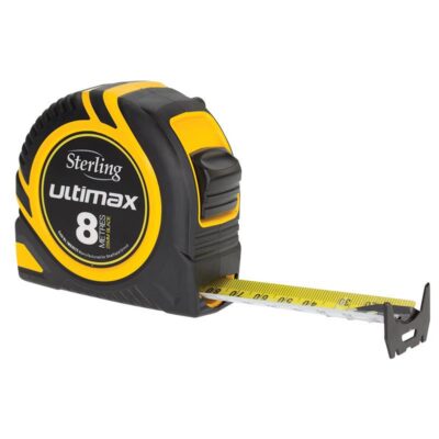 STERLING ULTIMAX 8M X 25MM TAPE MEASURE