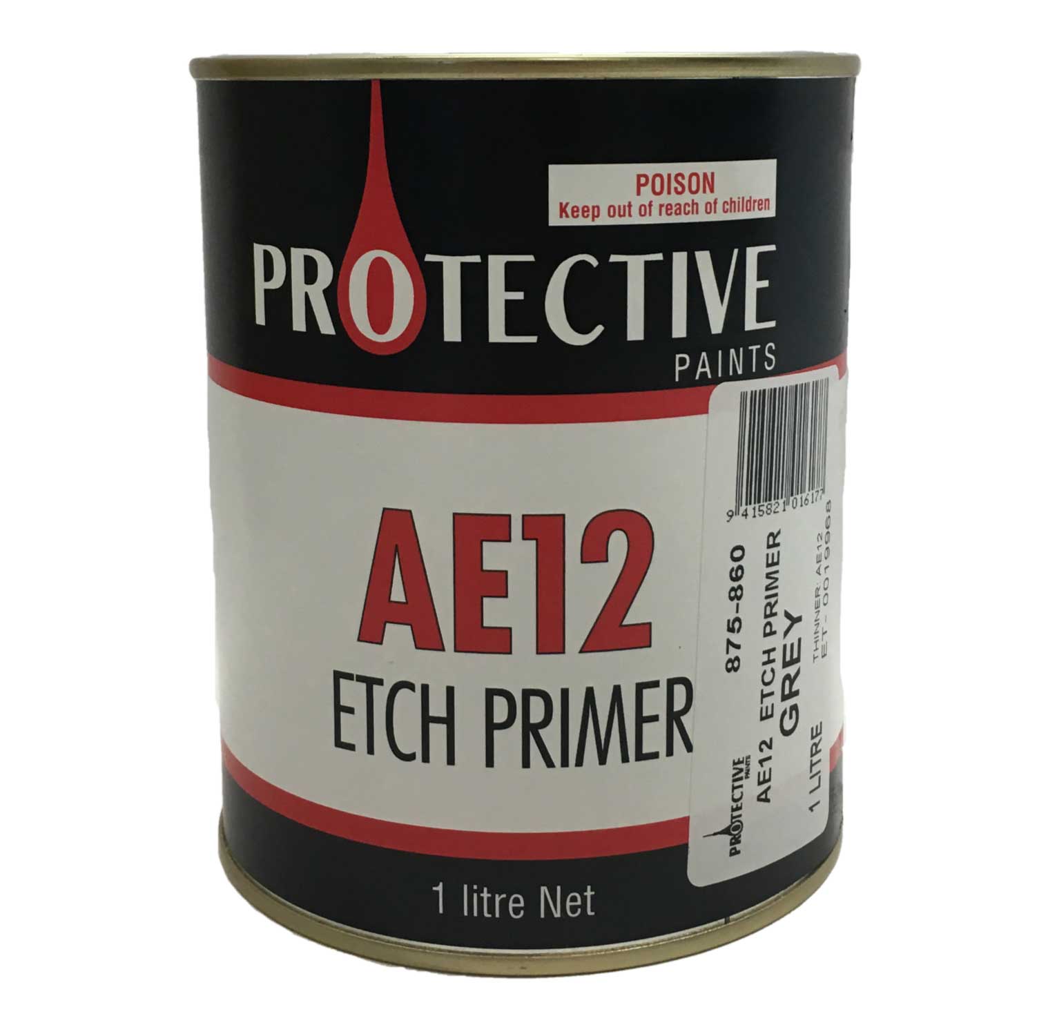 AE12 ETCH PRIMER 4 LTR RED OXIDE