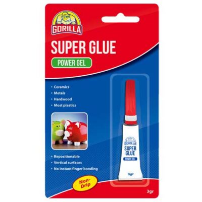 GORILLA SUPER GLUE POWER GEL 3GM TUBE