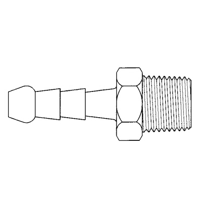 TITON 209X12X4 MALE HOSE TAIL