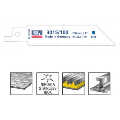 WILPU 3015/100 BI METAL SABRE SAW BLADE
