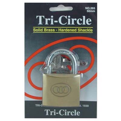 TRI-CIRLCE 38MM PADLOCK (264)