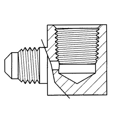 TITON 50X6X4 FEMALE FLARE ELBOW