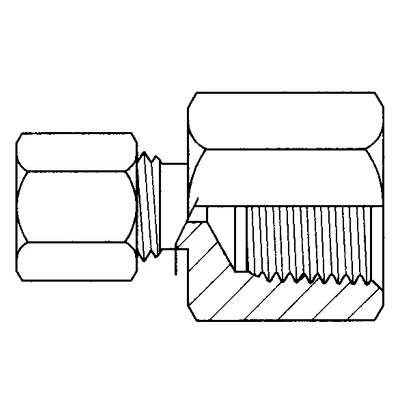 TITON 66X4X4 FEMALE CONNECTOR
