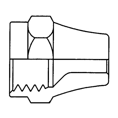 TITON 41SX3 SHORT FLARE NUT