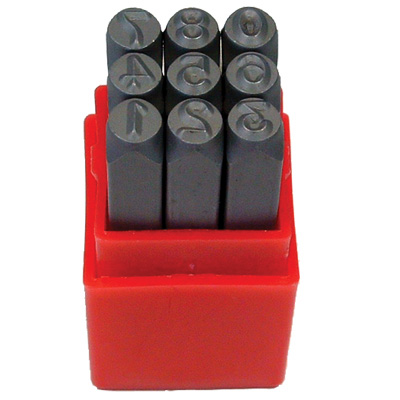 BEST 5mm NUMBER STAMP SET 0-9