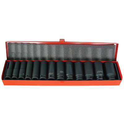 LNT 1/2D 14pc AF DEEP IMPACT SOCKET SET