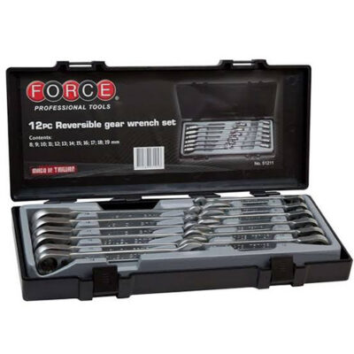 FORCE 12PC OFFSET REVERSIBLE GEAR WRENCH SET