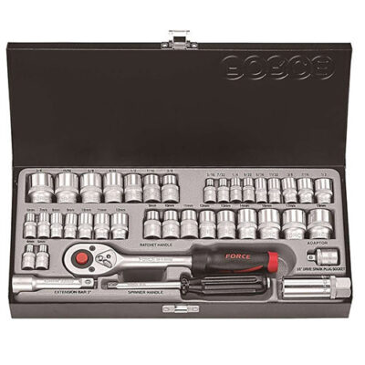 FORCE 1/4 & 3/8DRV 39PC METRIC/AF SOCKET SET