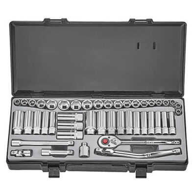 FORCE 3/8DRV 45PC METRIC/AF SOCKET SET