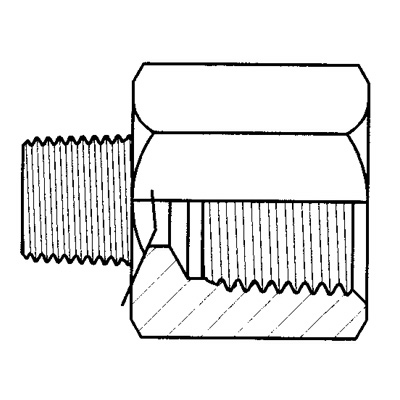 TITON 3200X2X2 1/8 X 1/8 M/F ADAPTOR