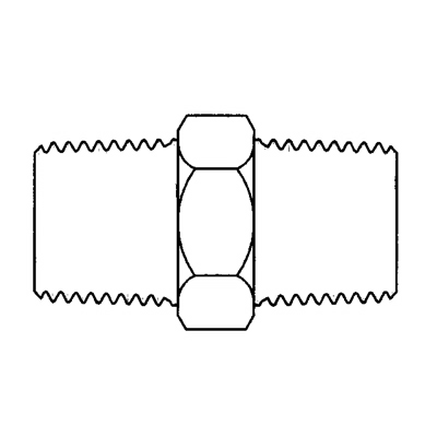 TITON 3325X4 1/4 HEX NIPPLE