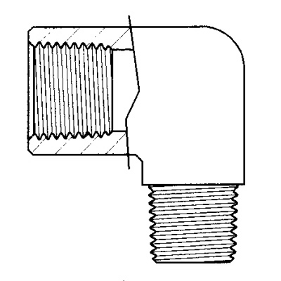 TITON 3400X6 M/F ELBOW