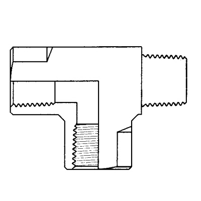 TITON 4000X2 1/8 F/M/F TEE