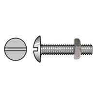 GUTTER BOLT & NUT 1/4 X 3 ZP